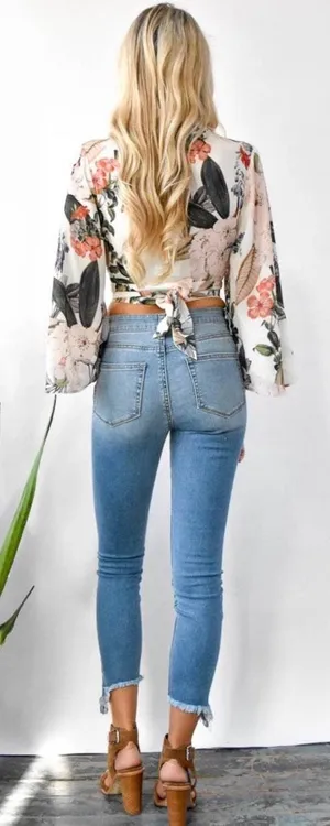 Show Me Your Mumu ✨NWOT Jordan tie top XS thumbnail 5