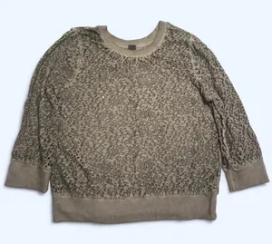 We The Free Free People Holed Sweatshirt Army Green thumbnail 1