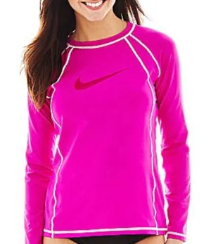Nike Swim Long Sleeve Rashguard Size Medium thumbnail 1