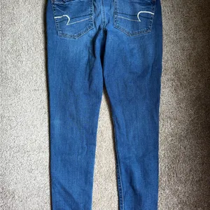 American Eagle Outfitters Dark Blue Skinny Jeans thumbnail 5