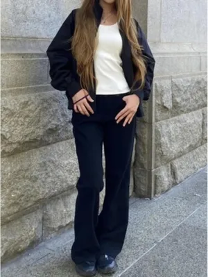 Uniqlo Bootcut Jeans NWT Black 23inch thumbnail 3