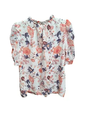 Rachel Zoe Floral Puff Sleeve Blouse thumbnail 2