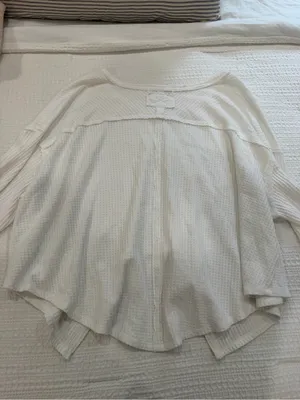 Free people we the free oversized white top! thumbnail 6