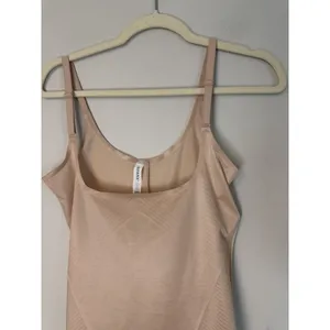 Spanx SPANXshape Invisible Open-Bust Mid-Thigh Bodysuit Nude Sz L Shapewear NEW thumbnail 5