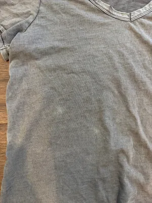 aerie Washed Gray V-Neck Short Sleeve Tee Size Large - C45-069 thumbnail 3