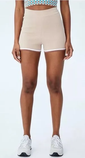 Cotton On Body‎ Women’s Summer Knit Bike Shorts Sesame Tan S $36 thumbnail 1