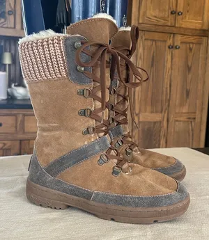 Bearpaw Serena Suede Winter‎ Lace Up Boot thumbnail 1