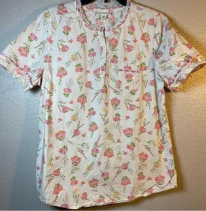 Appleseed’s Floral Print PJ set SZ:M thumbnail 1