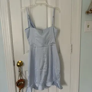 Oh Polly ! Light Blue Silk Corset Dress thumbnail 5