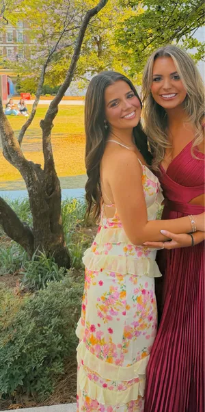 Yellow Formal Dress Size 4 thumbnail 4
