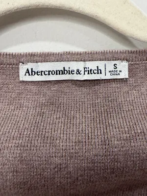 Abercrombie & Fitch Brown Knit Sweetheart Long Sleeve Bodysuit Size Small thumbnail 2