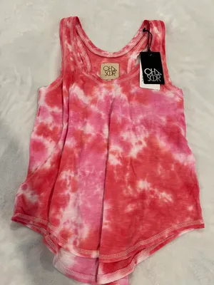 Pink Tie-Dye Tank Top thumbnail 1