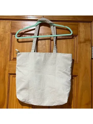 Vandel Corduroy Tote Bag with Zipper Pockets thumbnail 4