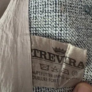 VTG 60s 70s Gray Tweed Long Virgin Wool Blend Trevira Mod Overcoat Germany Sz 42 thumbnail 8
