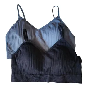 Pack of 2 Sport Bra Size L black and blue thumbnail 1