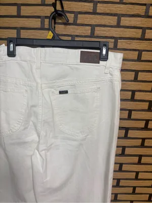 Lee white mid rise straight leg jeans size 12 thumbnail 5