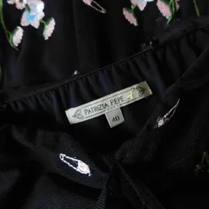 PATRIZIA PEPE Embroidered Tulle Top Strapless Floral Punk Size 40 US 4 thumbnail 11