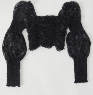 Urban Outfitters NWOT Crop Lace Top thumbnail 4
