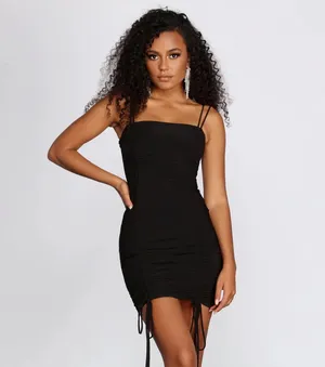 Windsor Ruched Mini Dress thumbnail 1