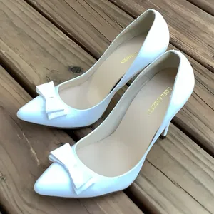 Stylish stiletto heel pump 🌹 White Size 9 thumbnail 11