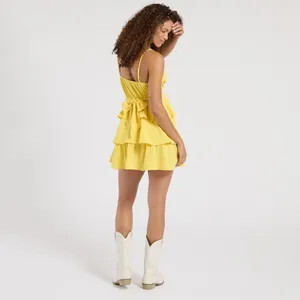 Dry Goods Yellow Ruffle Dress thumbnail 2