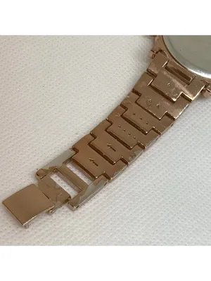 Beverly Hills polo club women’s watch rose gold tone rhinestones 40mm 6” running thumbnail 8
