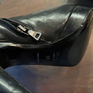 Prada Black Leather Booties thumbnail 9