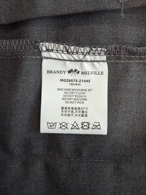 Brandy Melville Dana Dark Grey Pleated Mini Skirt thumbnail 5