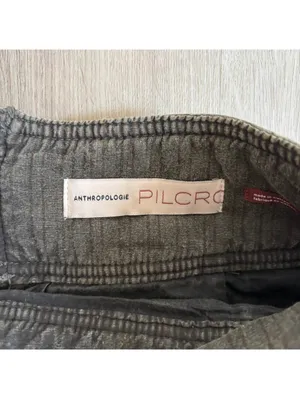 Anthropologie Pilcro EUC Women's Green Gray Quilted Mini Skirt Size 2 thumbnail 6