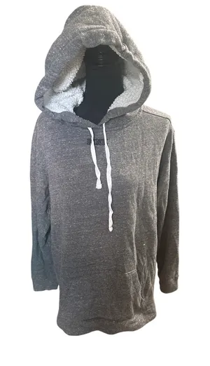 PINK Victoria’s Secret Gray Fleece-Lined Hoodie – Size M thumbnail 1