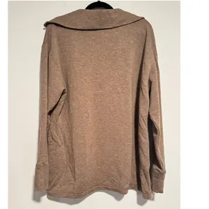 Haven Well Within L Tan Collared Pullover Top‎ Long Sleeve TENCEL Blend Shirt thumbnail 2