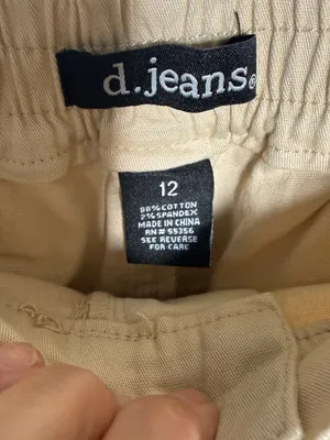 d. jeans Womens High Waist Cargo Jogger Sz 12 - Beige NWT thumbnail 4