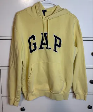 GAP Hoodie Sweatshirt Yellow Size Small thumbnail 1