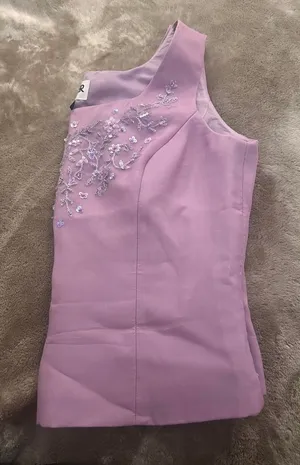 Vintage Kasper lilac purple beaded top thumbnail 1