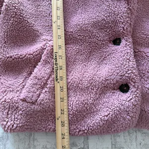 Free People Joplin Faux Fur Slouchy Jacket Contrast Detail Luxe Outerwear Sz S thumbnail 8