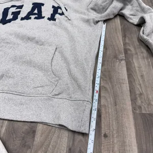 Gap gray minimalistic retro hoodie thumbnail 4