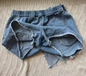 Cloud Ten jean skirt style shorts with strap closure and zipper size m women’s thumbnail 9