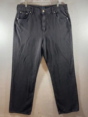 1688| NWT Aeropostale High Rise‎ Baggy 90s Inspired Jeans Black 14 thumbnail 1