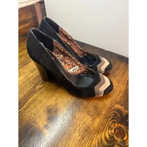 Missoni Black Chevron Heels Size‎ 6.5 thumbnail 2