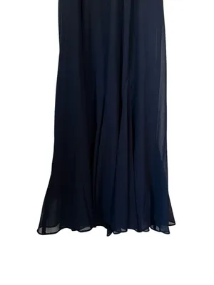 Vintage R&M Richards Maxi Dress Navy Blue Beaded Evening Special Occasion Party thumbnail 6