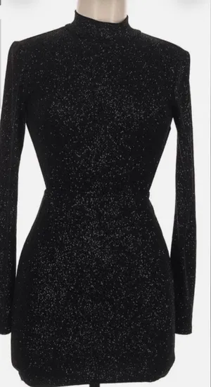 GB gBlack Long-Sleeve Sparkle Dress thumbnail 1