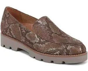 Vionic‎ Kensley Loafers Womens 6.5 Brown Snake Print Good Metallic Lug Sole thumbnail 1