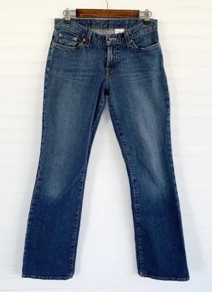 Lucky Brand‎ Flare Jeans 4/27 Mid Rise Soho Medium Wash Stretch Denim F29AA20 thumbnail 1