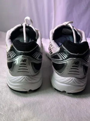 New Balance White & Silver Women's Athletic Sneakers thumbnail 6
