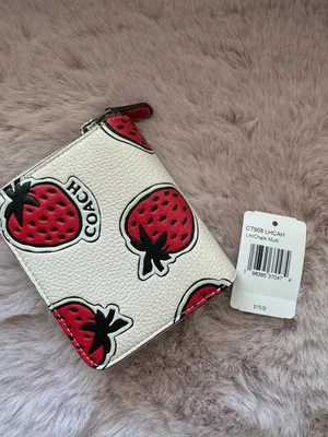 Coach Billfold Wallet With Strawberry Print thumbnail 3