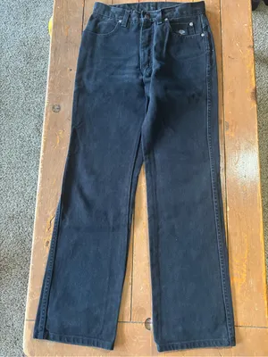 Vintage Harley Davidson Jeans Regular Bootcut Black Denim thumbnail 1