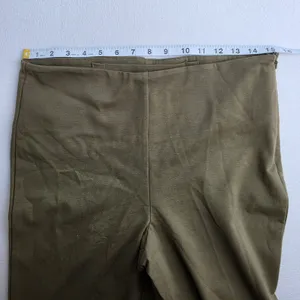 Fabletics NWT Ponte Skinny Zip-Split Pant Tall Olive Green High Rise Large thumbnail 9