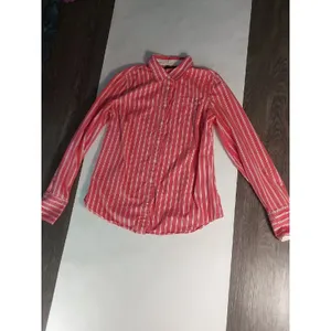Tommy Hilfiger Red/White Striped Button Down Shirt M Classic Preppy Cherrygirl thumbnail 5
