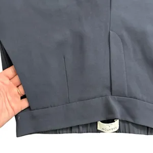Babaton Navy Blue Cohen Pleated Crepe Tapered Leg Pants Elastic Waist size 4 thumbnail 10