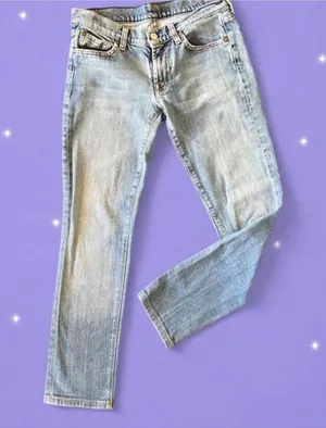 Vintage Y2K Seven For All Mankind Low Rise Bootcut Jeans 27 Waist 💙 thumbnail 1
